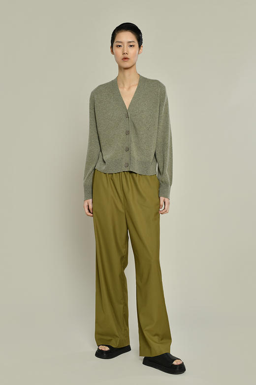 女士2021新款纯山羊绒V领开衫 商品图6