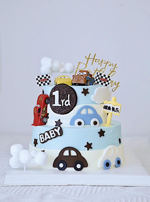 小汽车🚗奶油水果蛋糕 商品图0
