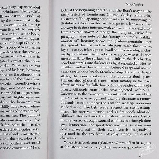【中商原版】[英文原版]OF MICE AND MEN人鼠之间 约翰斯坦贝克John Steinbeck 商品图7
