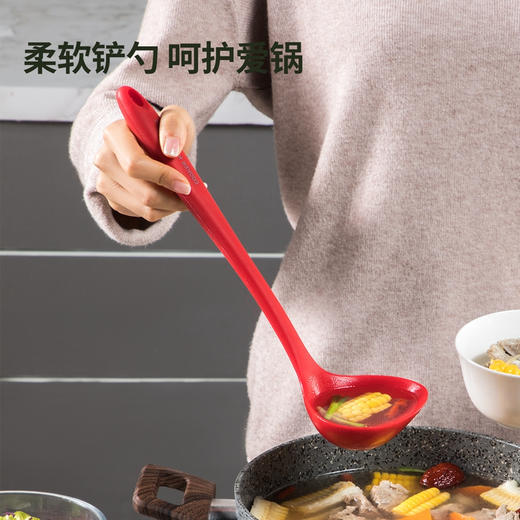  炊大皇(COOKER KING)全套厨房刀具SSDH10A 刀具十件套切片刀多用刀水果刀剪刀硅胶铲勺套装 商品图3