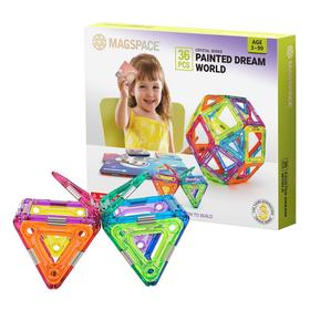 MAGSPACE摩可立水晶磁力片36片绘梦天地