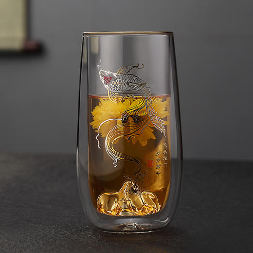 京品堂丨观山杯 双层玻璃杯 高硼硅玻璃 280ml 4款可选 商品图1