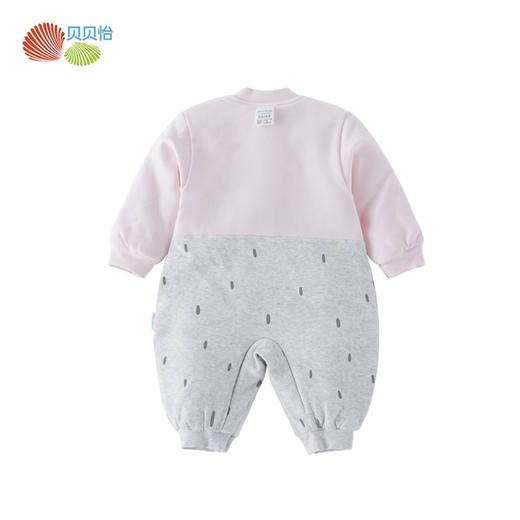 贝贝怡女宝宝婴儿夹棉加厚保暖连体衣哈衣爬服214L488
 商品图7