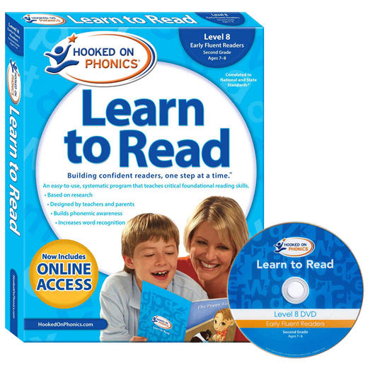 儿童英语自然拼读迷上语音系列第八级 英文原版教材 Hooked on Phonics Learn to Read Level 8儿童语音学习阅读进口书英文版 商品图0