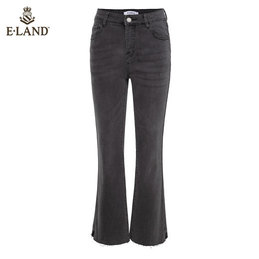 衣恋不规则裤脚设计感微喇牛仔裤EETJB49C3C 商品图4