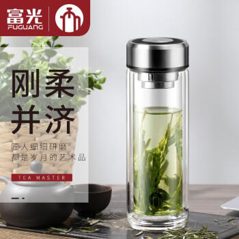 茶马仕 T3双层系列 玻璃杯双层茶杯便携带滤网高端礼品杯 商品图0