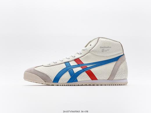 亚瑟士鬼冢虎Onitsuka Mexico Mid Runner复古做旧高帮休闲板鞋 商品图0