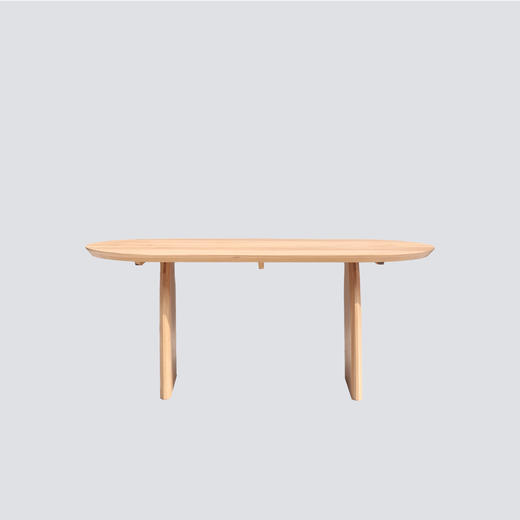 NS家居nsfurniture进口浅色/深色实木椭圆餐桌NSDT-OVAl-180-OAK/ACACIA 商品图0