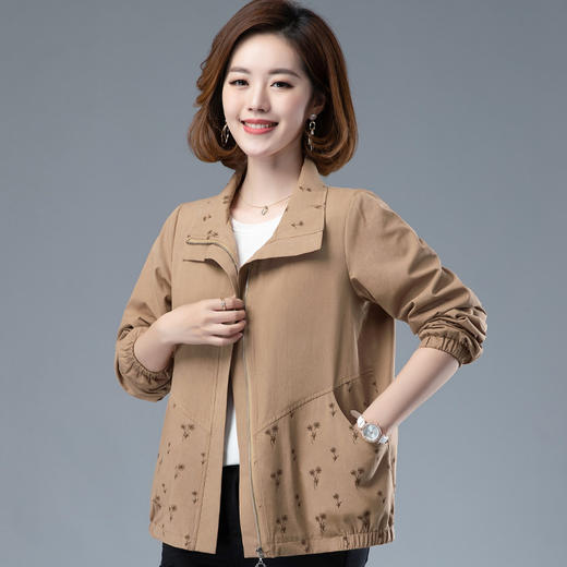 HH  Q213休闲夹克百搭时尚印花风衣【限量】 商品图0