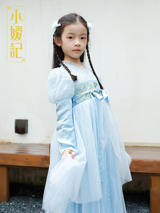 小嫒記【潋清辉】国潮中国风新中式高端童装洋气旗袍潋清辉 商品图4