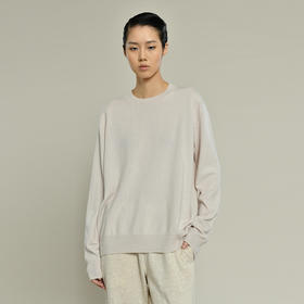 男女同款2021新款羊毛混纺圆领套头衫