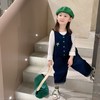 童装女童秋装休闲背带裤儿童韩版牛仔连体裤宝宝春季新款宽松长裤 商品缩略图0