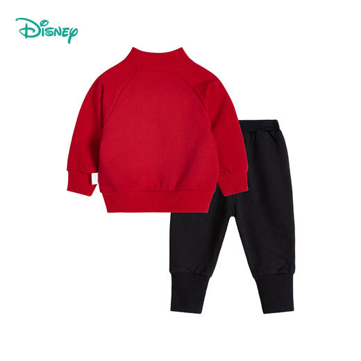 迪士尼米奇新款喜庆新年红男童加绒卫衣套装213T1291
 商品图6