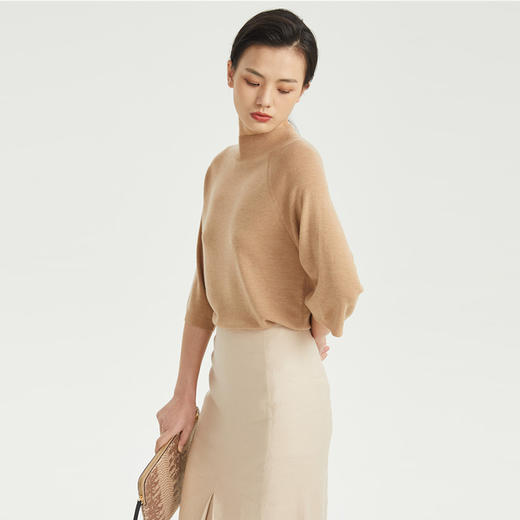 CARA简约宽松针织衫KC211MKR0006C1 商品图1