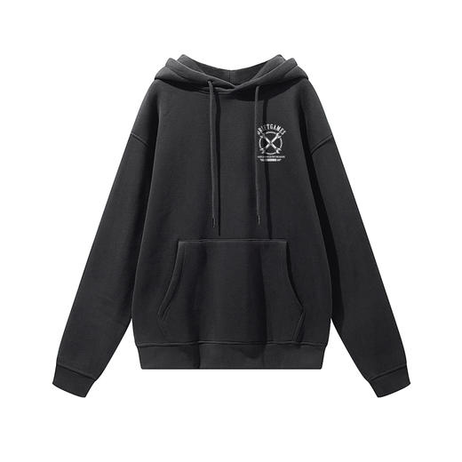 2021秋冬新款抓绒带帽休闲欧美机车范 NMT-1693潮流落肩宽松卫衣 商品图4