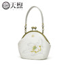 配旗袍女包白色荷花刺绣气质女士手提包晚宴包 商品缩略图3