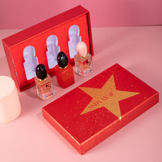 新款【JEAN MISS 一生挚爱】女士香水礼盒装三件套女学生网红抖音爆款礼物 高档礼品盒装一生红色挚爱香水送女友男友持久留香淡香生日 节日礼物 商品图4