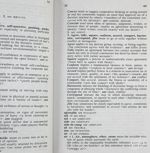 【中商原版】韦氏同义反义字词典 M-W Dictionary of Synonyms and Antonyms 麦林韦氏词典 Merriam Webster 商品图6