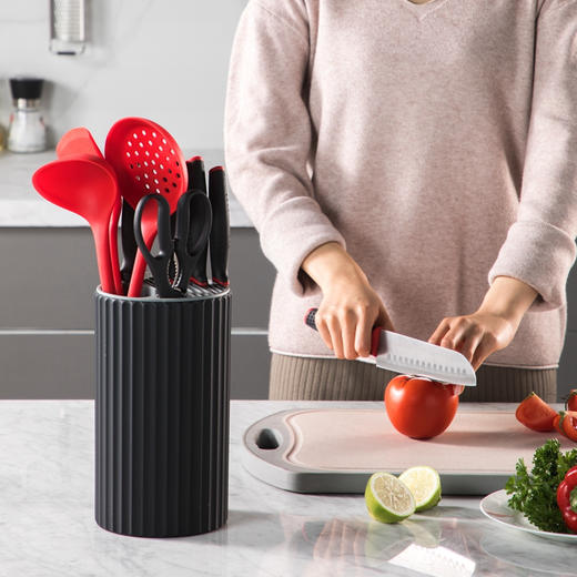  炊大皇(COOKER KING)全套厨房刀具SSDH10A 刀具十件套切片刀多用刀水果刀剪刀硅胶铲勺套装 商品图1