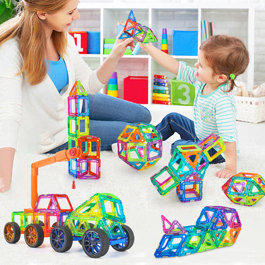 MAGSPACE摩可立水晶磁力片96片拼装机甲 商品图2