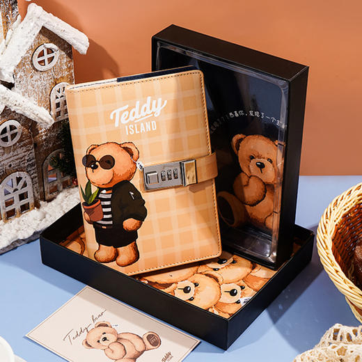 卡杰泰迪熊系列密码本B6/CB6J-TD06 商品图3