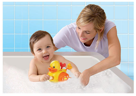 伟易达（VTech）戏水小黄鸭早教益智洗浴玩具会自动游泳 商品图11