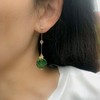 玉兔平安扣翡翠耳环【定制】 商品缩略图3