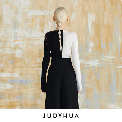 JUDYHUA 手工缝线拼色针织 商品图1
