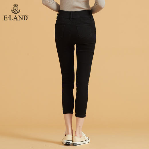 衣恋高腰弹力修身小脚牛仔裤EETJB49C1C 商品图2