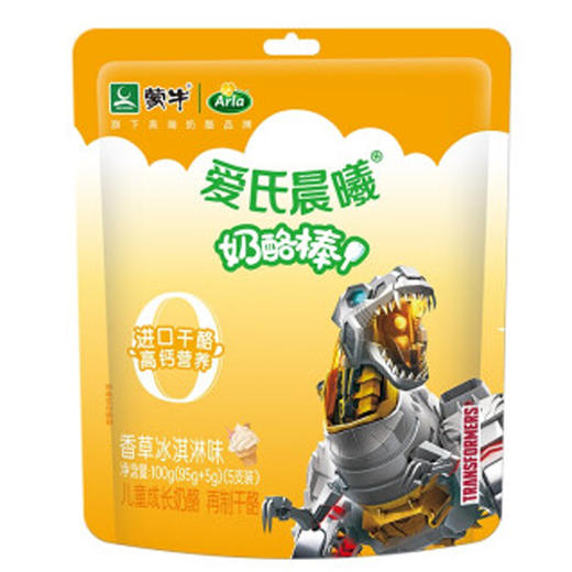 【6.9元/袋】蒙牛爱氏晨曦香草冰淇淋/缤纷梅子味奶酪棒100g 商品图0