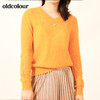 oldcolour秋季钉钻镂空休闲气质纯色外穿针织衫女M33052342 商品缩略图2