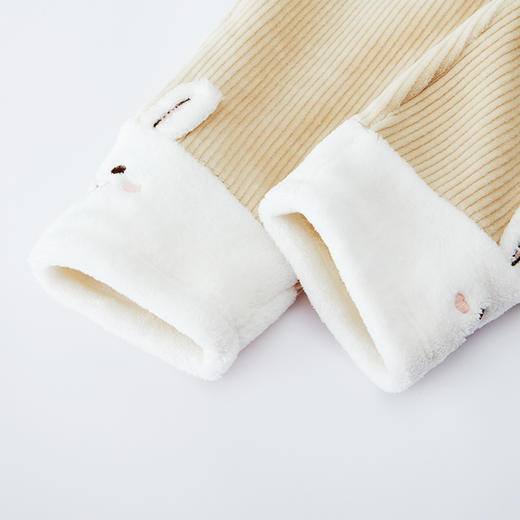 英氏-童衣类（秋）E1英针打底裤深杏色100CM 商品图3