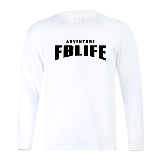 （不参与2件8.8折活动）2021新款经典FBLIFE NMT-1687长袖休闲运动弹力棉LOGOT恤 商品图2