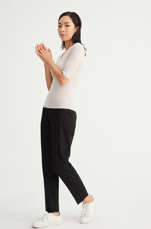 CARA修身显瘦百搭针织衫KC213MKR0005N1 商品图2