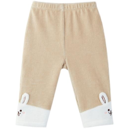 英氏-童衣类（秋）E1英针打底裤深杏色100CM 商品图4