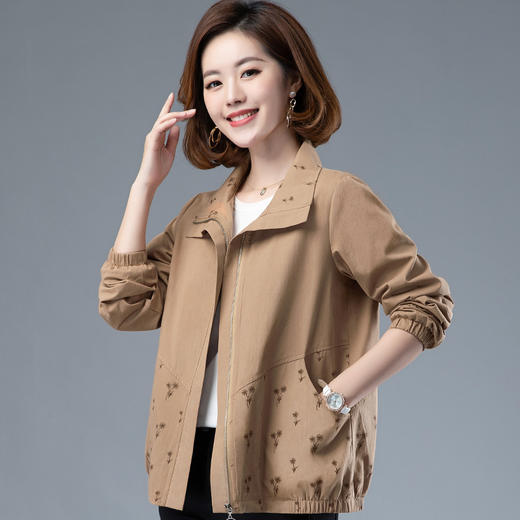 HH  Q213休闲夹克百搭时尚印花风衣【限量】 商品图2