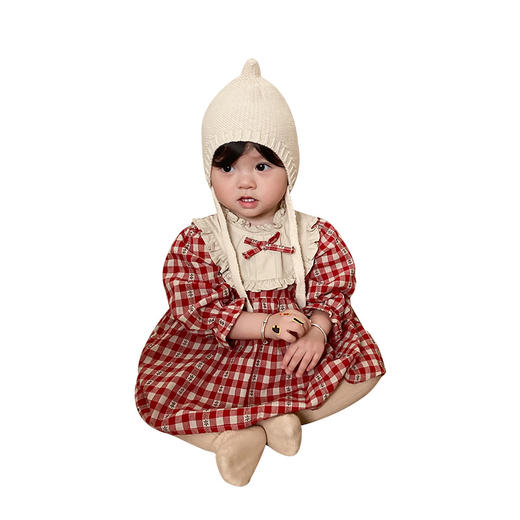 婴儿连体衣纯棉春秋连衣裙格子哈衣裙包屁裙衣爬服秋装婴童服饰 商品图4