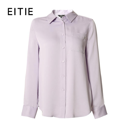EITIE爱特爱秋季新款时尚大方修身显瘦通勤衬衫女衬衫6709401 商品图7
