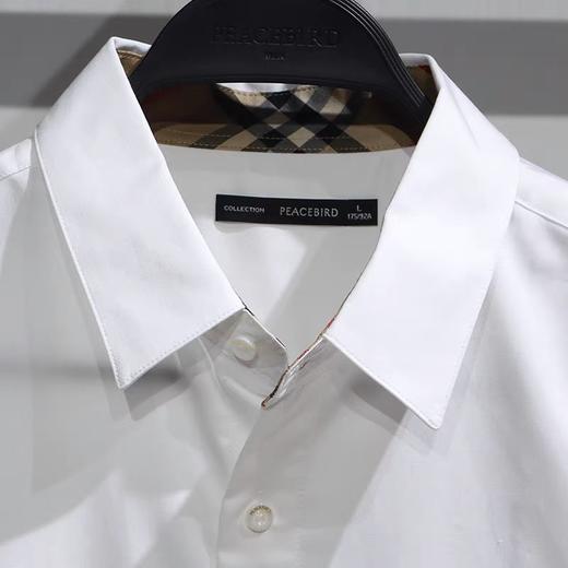 PEACEBIRD/太平鸟男装2021秋商务绅士长袖衬衫BYCAB3X18 商品图2