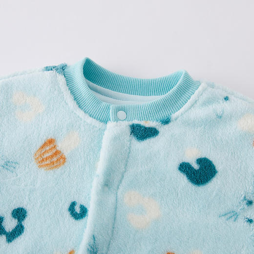 英氏男女婴儿森林襟蛤爬服波点21秋冬连体衣保暖YZJAJ31019A 商品图1