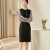 剩M 米思阳2026春季新品拼接针织裙春季时尚长袖修身显瘦气质女神连衣裙女6570 商品缩略图3