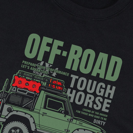 2021新款秋冬长袖圆领毛圈卫衣铃木JIMNY吉姆尼 NMT-1689 商品图5