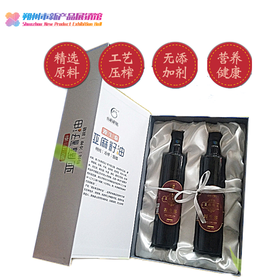 源生泰 山农浓源 冷榨亚麻籽油礼盒装 500ml*2