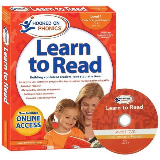 儿童英语自然拼读迷上语音系列一级 英文原版教材 Hooked on Phonics Learn to Read Level 1儿童语音学习阅读进口书英文版 商品图3