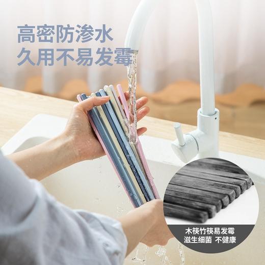  炊大皇一人一筷合金筷家用高档防滑防霉家庭分餐筷子创意彩色套装 商品图3