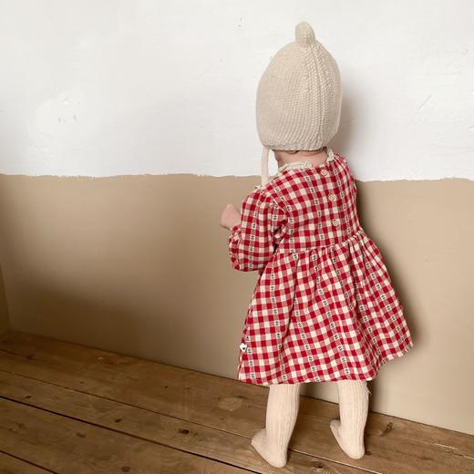 婴儿连体衣纯棉春秋连衣裙格子哈衣裙包屁裙衣爬服秋装婴童服饰 商品图3