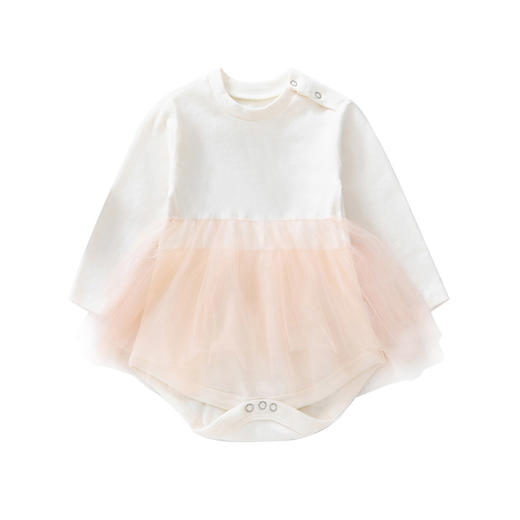 新生儿衣服婴儿连体衣春秋新款小公主宝宝三角哈衣爬服长袖包屁衣 商品图4