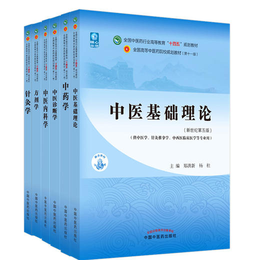 套装6本 十四五教材中医基础理论 中医诊断学 方剂学 中药学 中医内科学 针灸学 院校教材郑洪新李灿东李冀钟赣生中国中医药出版社 商品图0