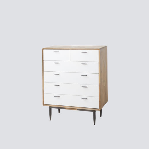 NS家居nsfurniture进口实木六斗柜NSCB-ALB WHT B03 商品图1