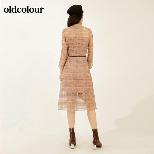oldcolour秋季时尚长袖连衣裙M31103436 商品图2